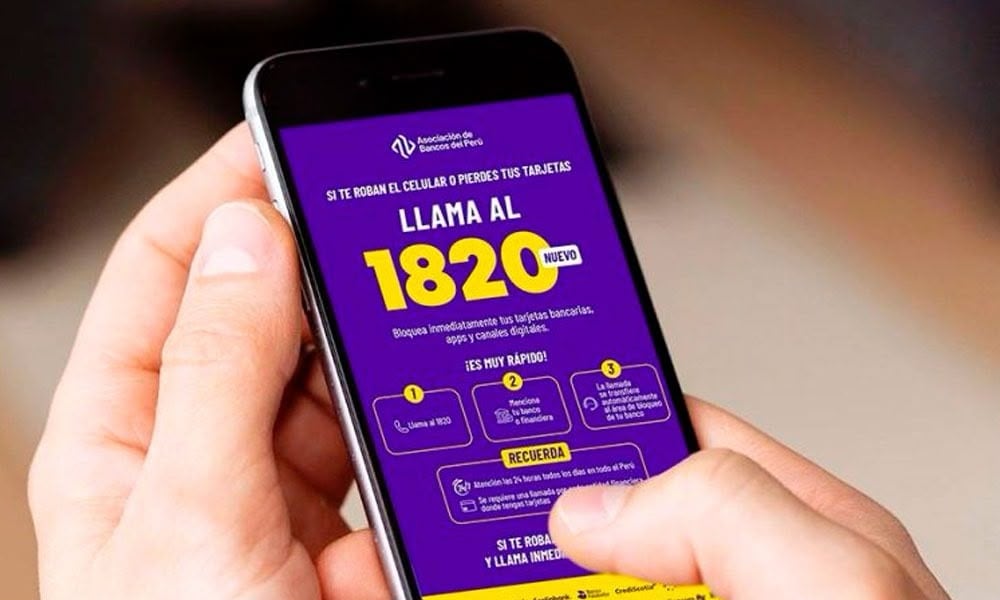 1820 es la línea esencial para que las víctimas de robo bloqueen celular.