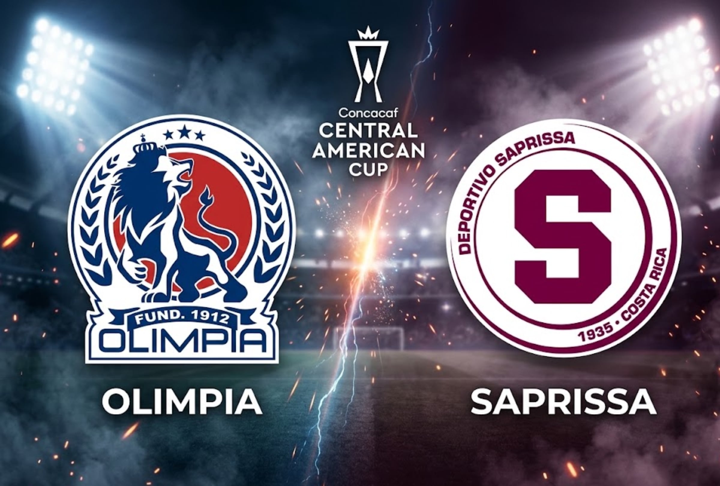 TEGUCIGALPA, DEPARTAMENTO DE FRANCISCO MORAZÁN, HONDURAS, (27-08-2026).- Hora y dónde ver el partido entre Olimpia vs. Saprissa que se realizará hoy en el Estadio José de la Paz Herrera "Chelato Uclés" por la última fecha del Grupo C de la Copa Centroamericana 2026. FOTO: Imagen creada por la IA de Gemini.