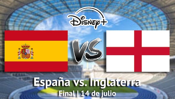 Señal oficial vía Disney+ para mirar el partido España vs. Inglaterra por la final de la Eurocopa 2024 desde el Estadio Olímpico de Berlín. (Foto: Composición Mix)