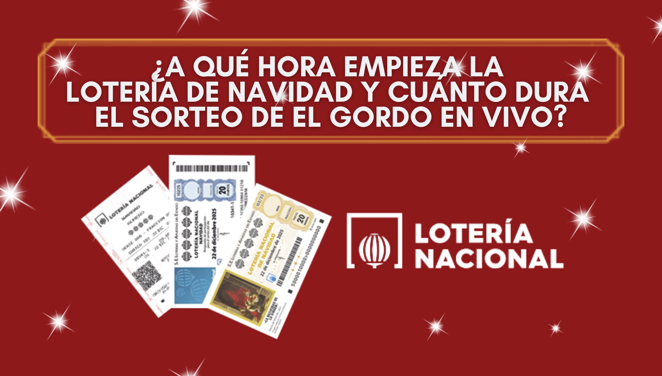 ¿A qué hora cantan El Gordo? Entérate de cuándo empieza y cuánto dura el sorteo de la Lotería de Navidad en vivo. Vive la tradición española desde Estados Unidos al instante. | Crédito: loteriasyapuestas.es / Composición Gestión Mix