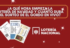 ¿A qué hora inicia la Lotería de Navidad y cuánto dura el sorteo de El Gordo?