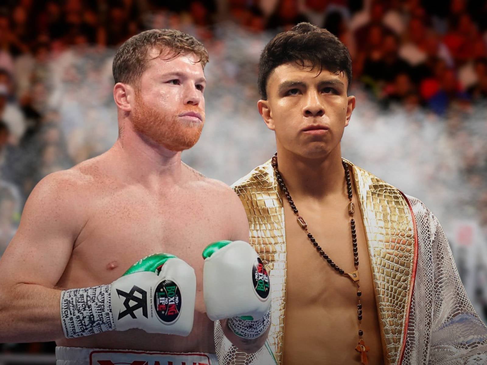 Canelo Álvarez y Jaime Munguía pelearán por el cinturón de la división superligero este sábado 4 de mayo desde el T-Mobile Arena de Las Vegas, Nevada. (Foto: Composición)