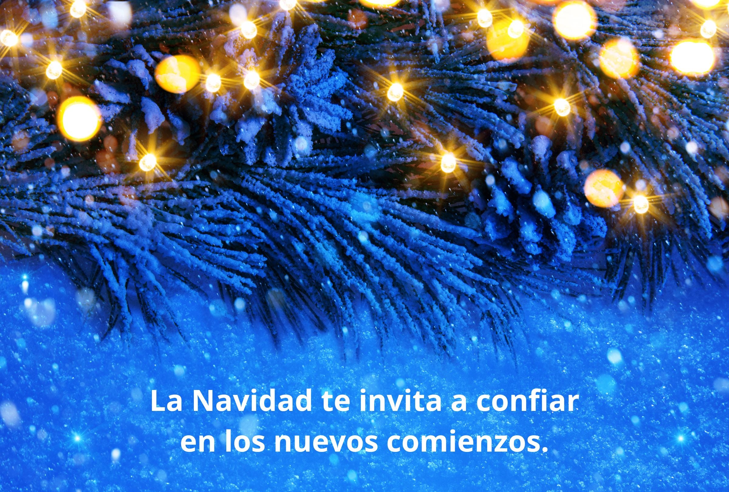 La Navidad te invita a confiar en los nuevos comienzos. (Foto: Composición Gestión Mix)