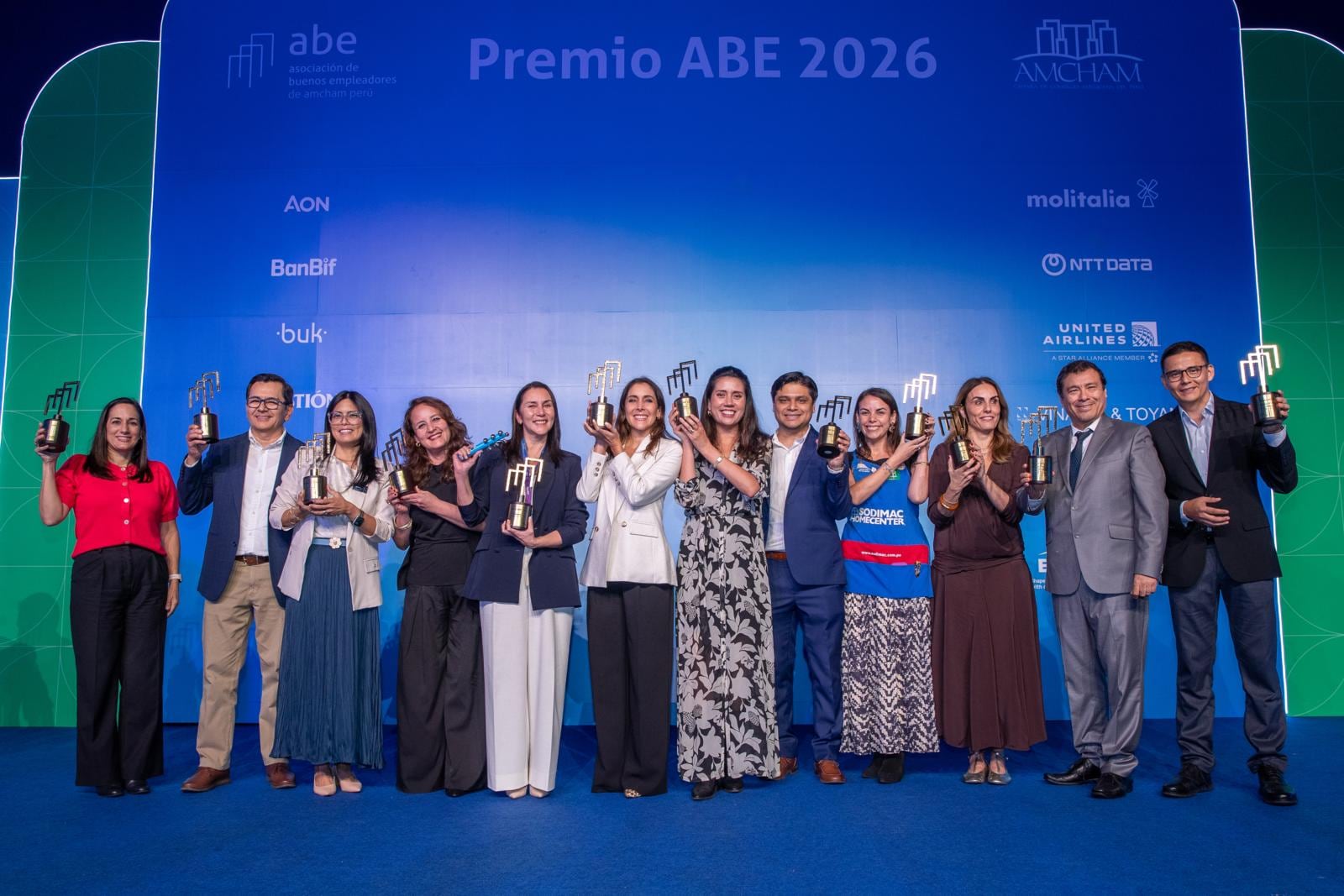 Las empresas ganadoras de los Premios ABE 2026 fueron reconocidas por sus buenas prácticas laborales. Foto: GEC / Fernando Sangama