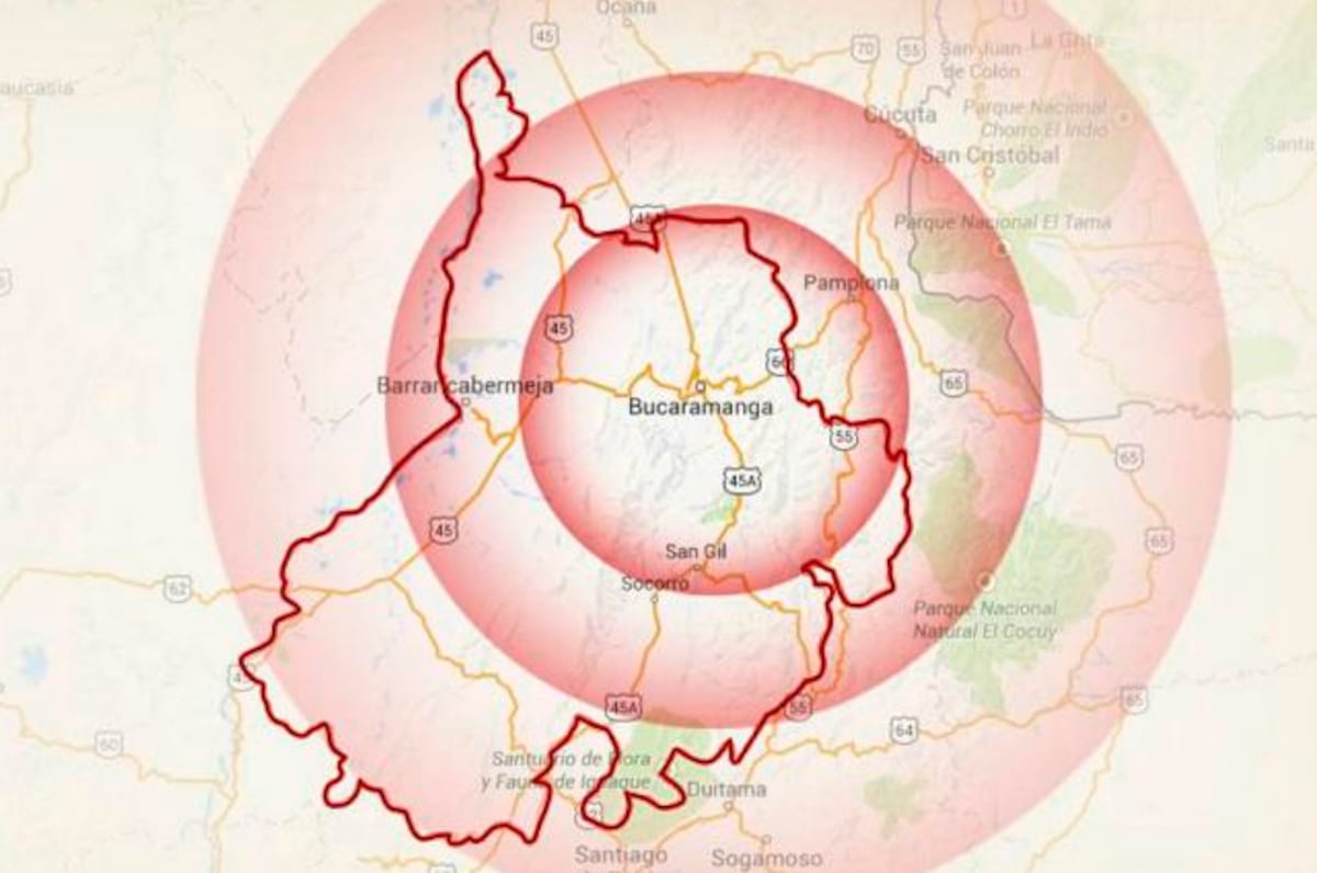 El nido sísmico de Bucaramanga es es una de las zonas de mayor sismicidad intermedia en Colombia y el mundo.