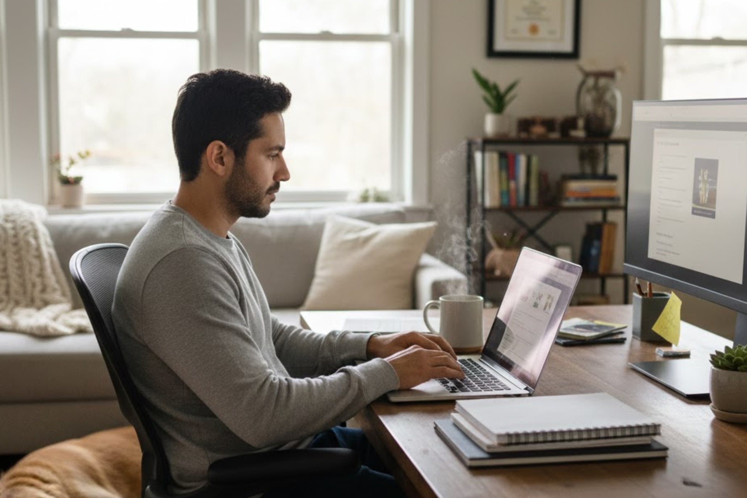 Si quieres ganar más dinero desde la comodidad de tu hogar, ser freelancer es una excelente opción. (Crédito: Imagen referencial creada por El Comercio MAG usando la IA de Gemini)