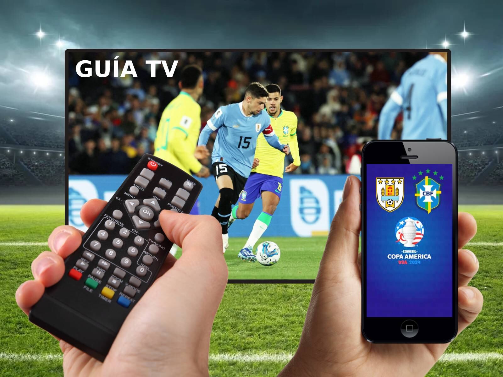 Lista de canales de televisión y plataformas streaming para ver partido Uruguay vs. Brasil este sábado 6 de julio por los cuartos de final de la Copa América 2024 desde el Allegiant Stadium de Paradise, Nevada. (Foto: AFP)