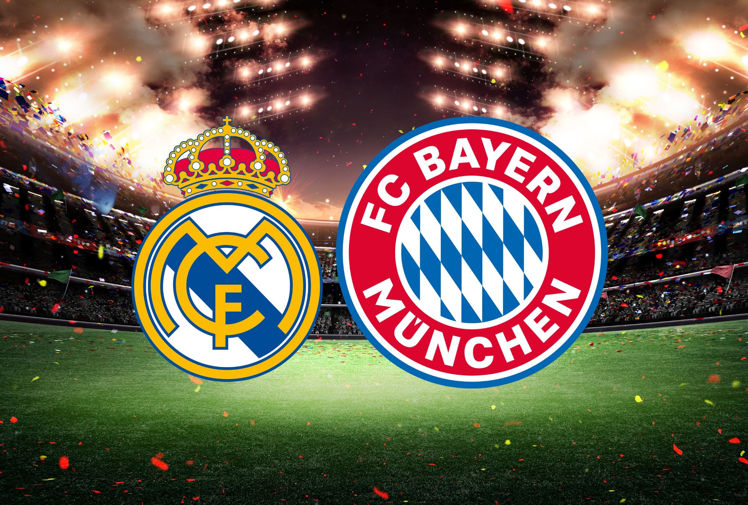 Revisa esta nota para que sepas cómo ver EN VIVO y EN DIRECTO el partido Real Madrid - Bayern Múnich por la Champions League vía Movistar Plus. (Foto: Composición Gestión Mix)