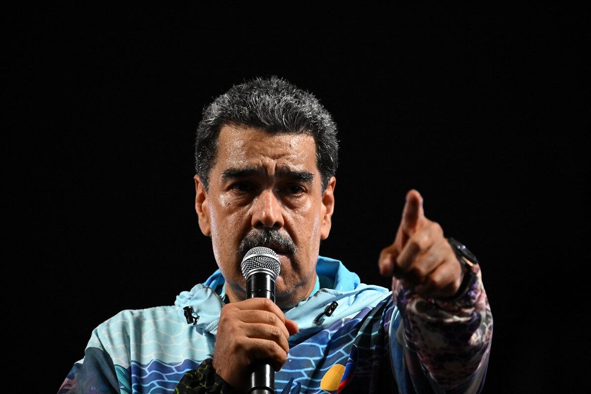 El presidente y candidato presidencial venezolano, Nicolás Maduro. (Foto de Federico PARRA / AFP)