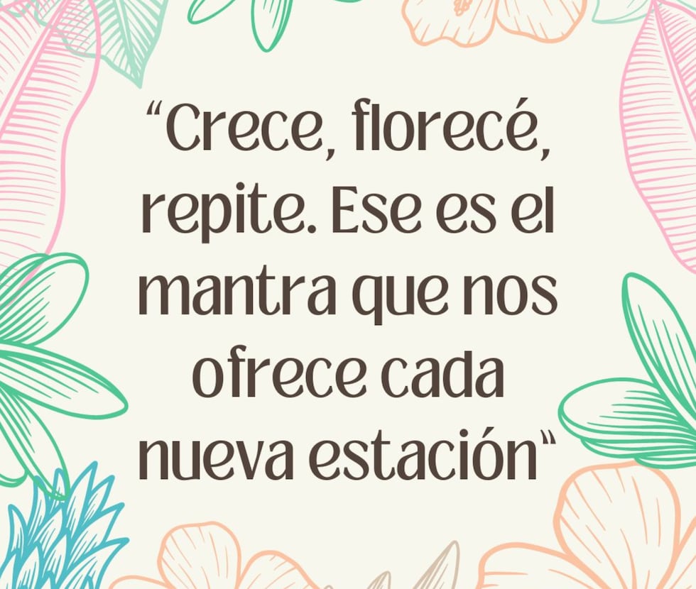 "Crece, florece, repite. Ese es el mantra que nos ofrece cada nueva estación". (Foto: Composición Mix/Canva)
