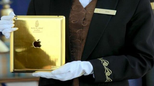 Clientes de lujoso hotel reciben iPads de oro de 24 quilates