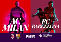 Milan venció a Barcelona en la tanda de penales tras un doblete de Robert Lewandowski