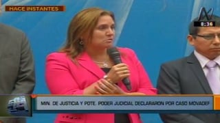 Ministra de Justicia: “Marcha del Movadef es algo inaceptable en el Perú”