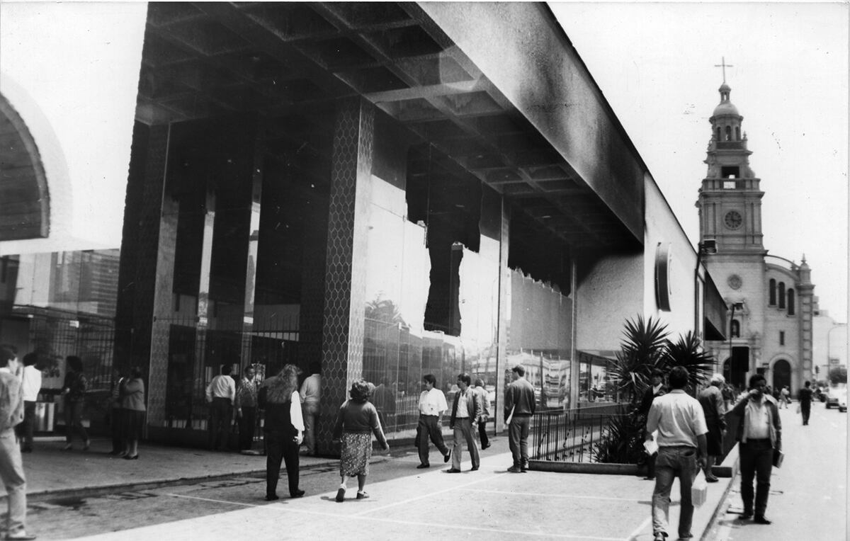 Mall sanisidrino Camino Real, en sus mejores años, acogió incluso a una pista de patinaje.
FOTO: EL COMERCIO