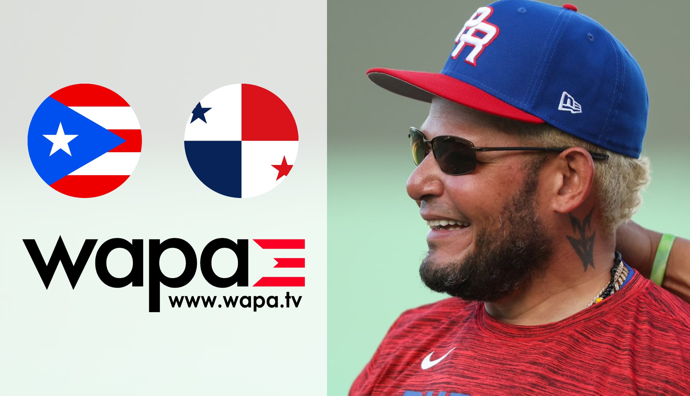 Señal de Wapa Deportes para ver Puerto Rico vs. Panamá por la Jornada 2 del Clásico Mundial de Béisbol 2026, este sábado 7 de marzo. (Foto: @BeisbolPR / Composición Gestión Mix)