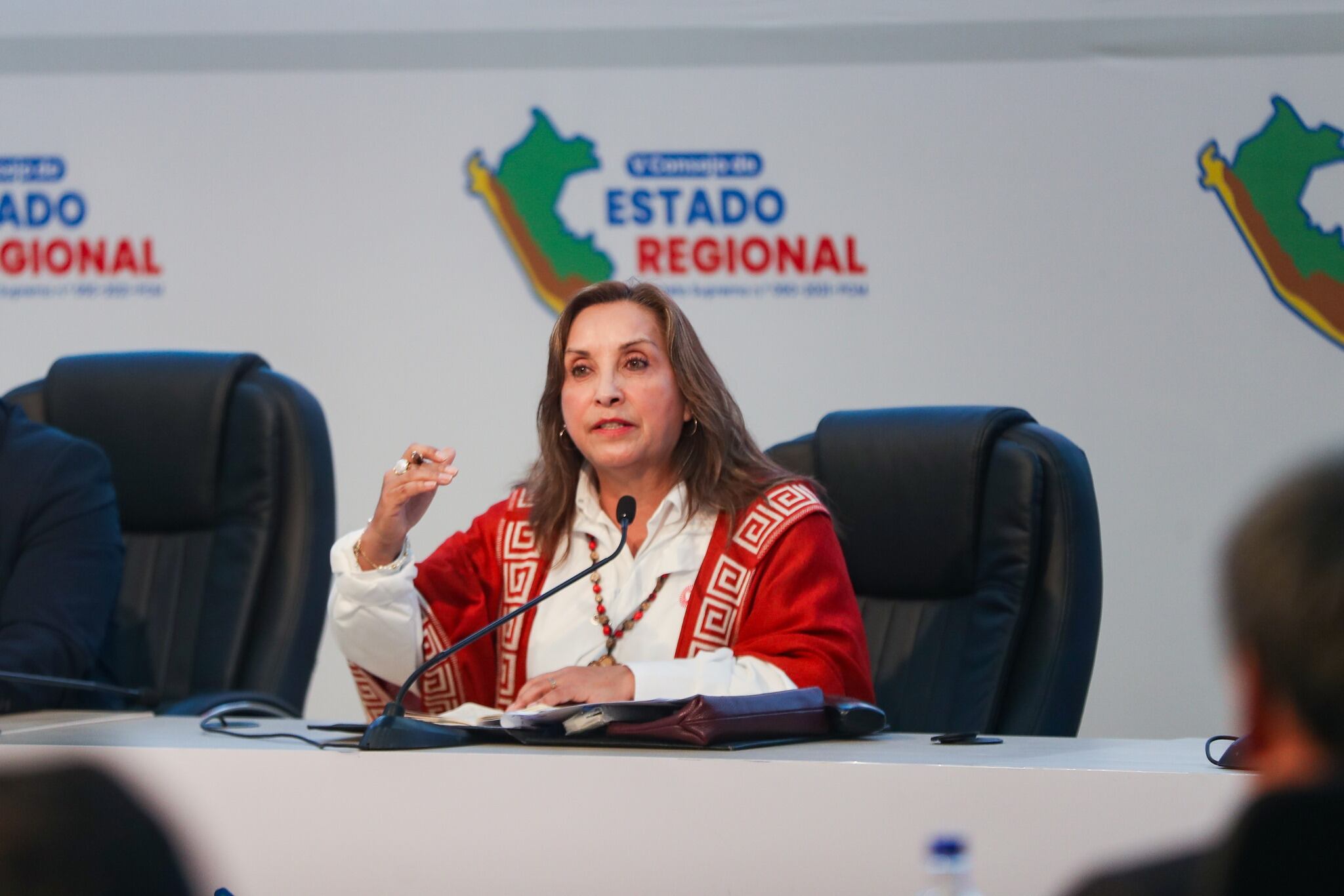 La Presidenta Dina Boluarte declaró sobre el proyecto de ley de presupuesto público 2025 que presentarán al Congreso. | Foto: Presidencia de la República.