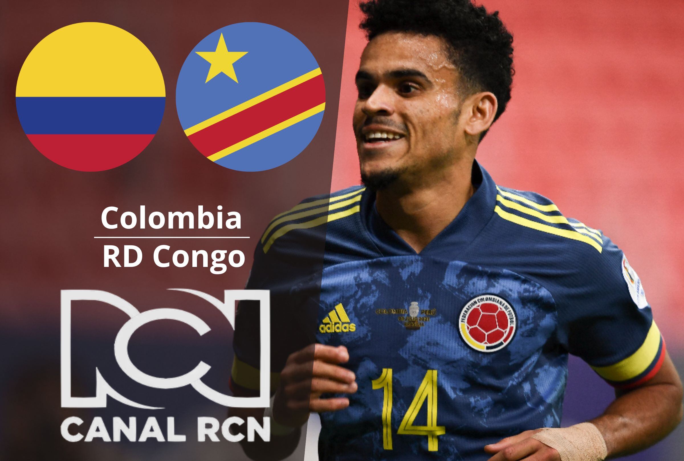 Conoce cómo ver RCN por tv abierta y señal online el partido Colombia vs. RD Congo hoy martes 23 de junio por la segunda fecha del grupo K de la Copa Mundial 2026. (Foto: Composición Depor)