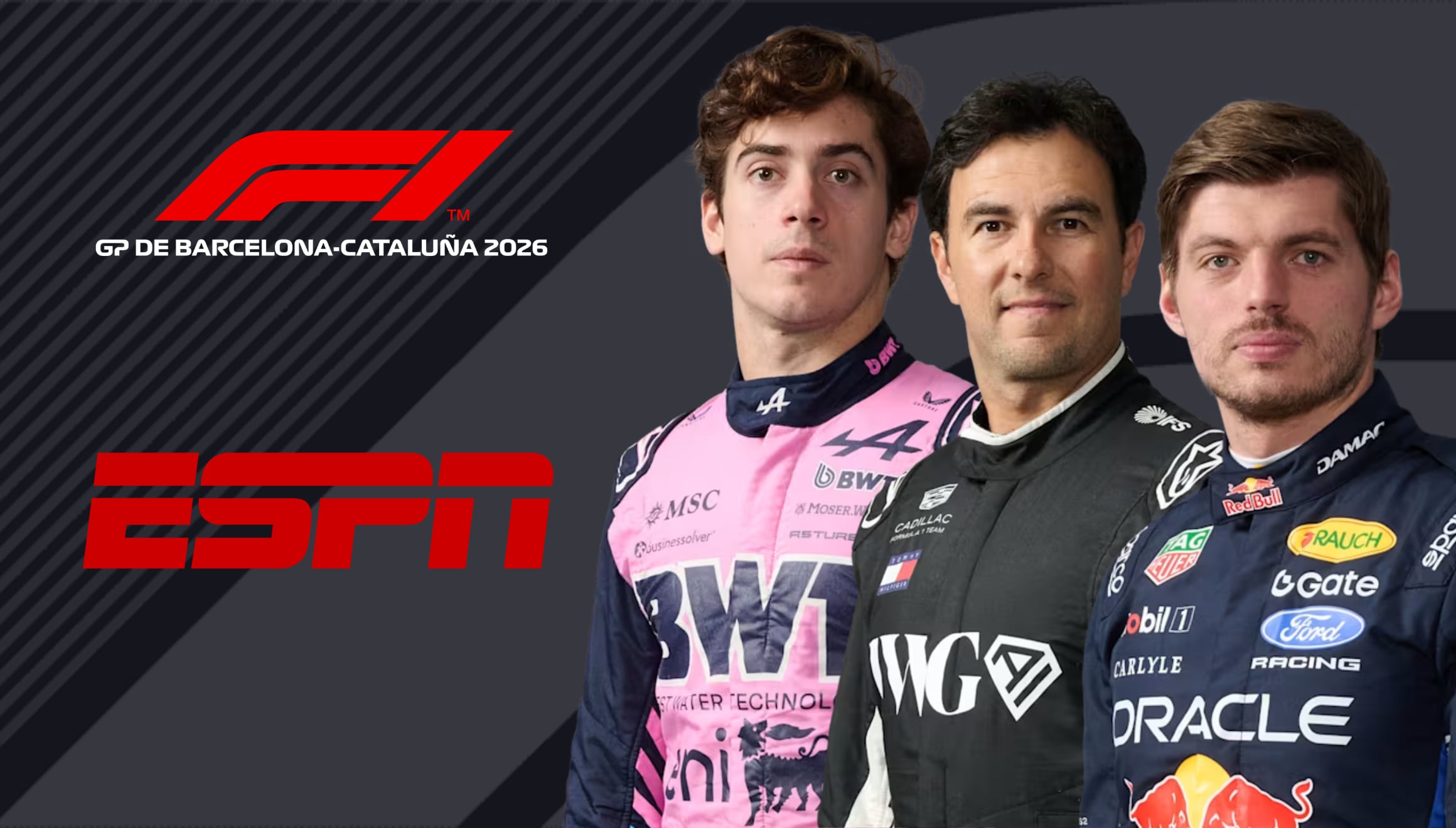Gráficos de telemetría y cámaras exclusivas del circuito español. Conozca cómo ver la carrera del GP de Barcelona-Cataluña 2026 mediante ESPN en vivo por internet, la aplicación oficial F1 TV y Disney Plus Premium online. | Crédito: f1.com / Composición Gestión Mix