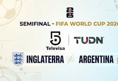 📱 Canal 5 y TUDN EN VIVO por Internet | Dónde televisan ahora Inglaterra vs. Argentina en TV abierta y Fútbol Online