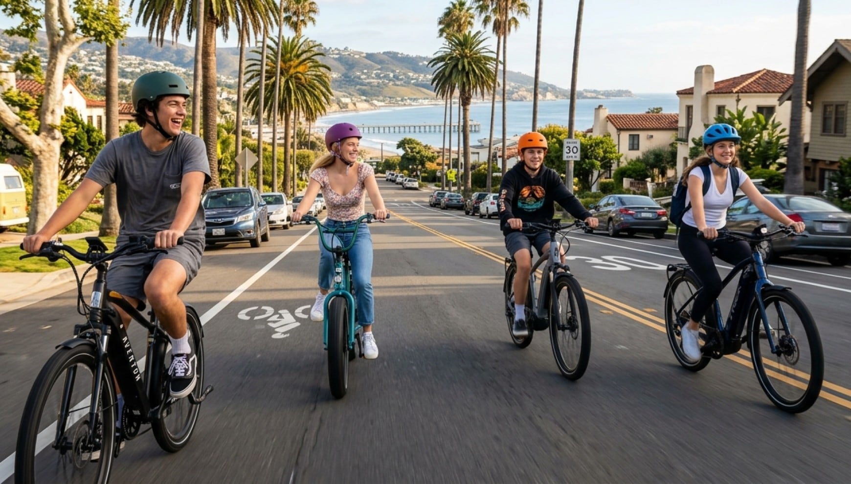 Las e-bikes en California están bajo mayor vigilancia por el aumento de accidentes. | Crédito: Imagen creada por Gestión Mix usando Gemini