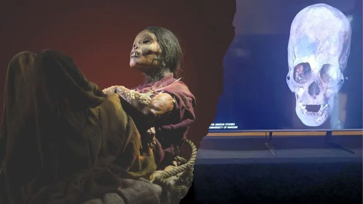 La momia Juanita fue hallada en 1995 durante una expedición por los alrededores del cráter del volcán Ampato, en el Cañón del Colca, región Arequipa.(Mauricio Ramos/Andina)