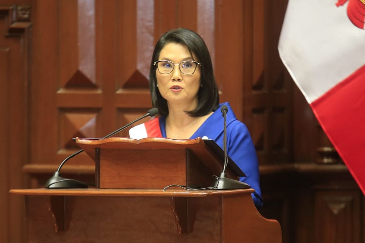 Keiko Fujimori, presidenta de la República del Perú, dio su primer mensaje a la nación. Foto: GEC