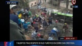 Al menos unos 30 turistas heridos tras accidente de Green Bus en Cerro San Cristobal