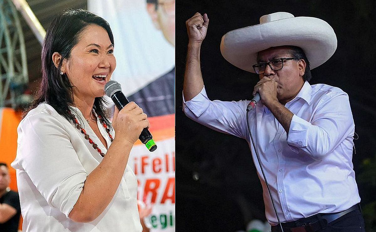 Keiko Fujimori y Roberto Sánchez pelean voto a voto por llegar a la Presidencia de la República del Perú | Composición El Comercio