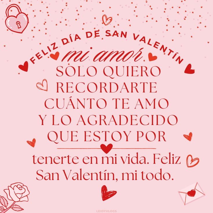 Elige una de estas 50 tarjetas por el 14 de febrero 2026 y festeja un ¡Feliz San Valentín!, con una de estas imágenes llenas de mensajes de amor. (Foto: Pinterest)