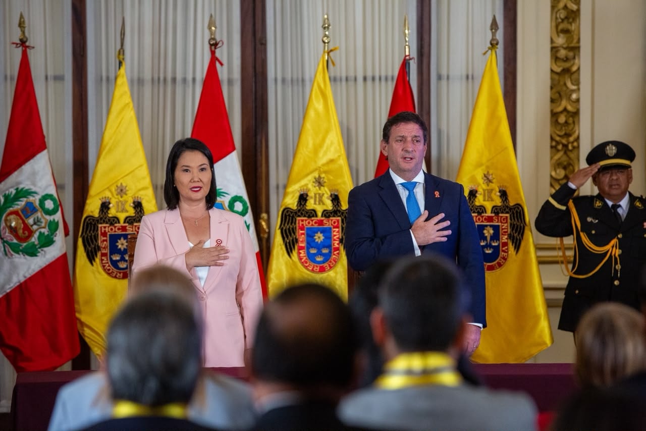 Alcalde de Lima asegura que Keiko Fujimori respalda la creación de una Guardia Municipal. (Foto: Fernando Sangama / @photo.gec)