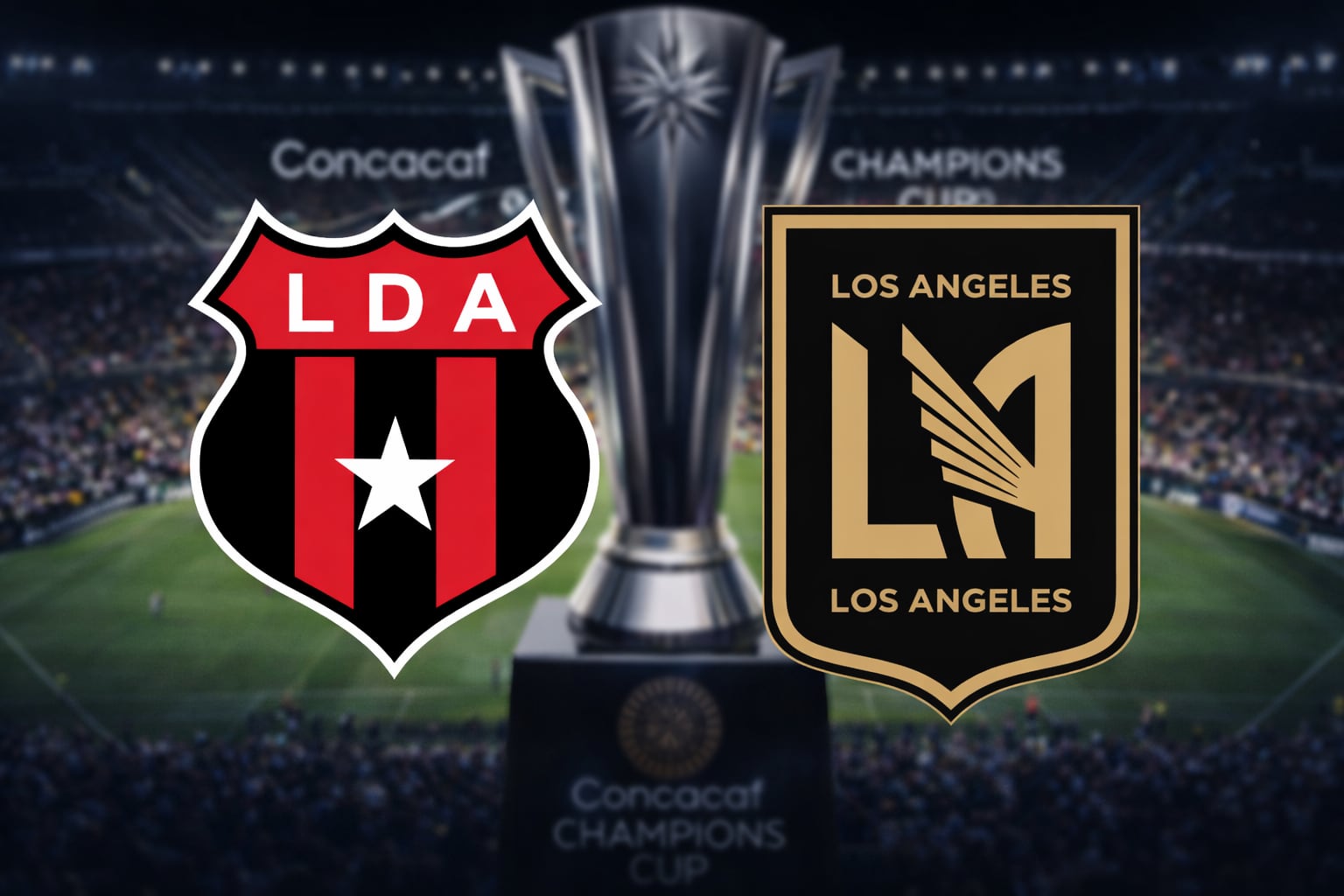LAFC vs. Alajuelense toma al cuadro de la MLS con apenas tres juegos de su temporada actual (Foto: Imagen hecha por MAG con apoyo de la IA Gemini)