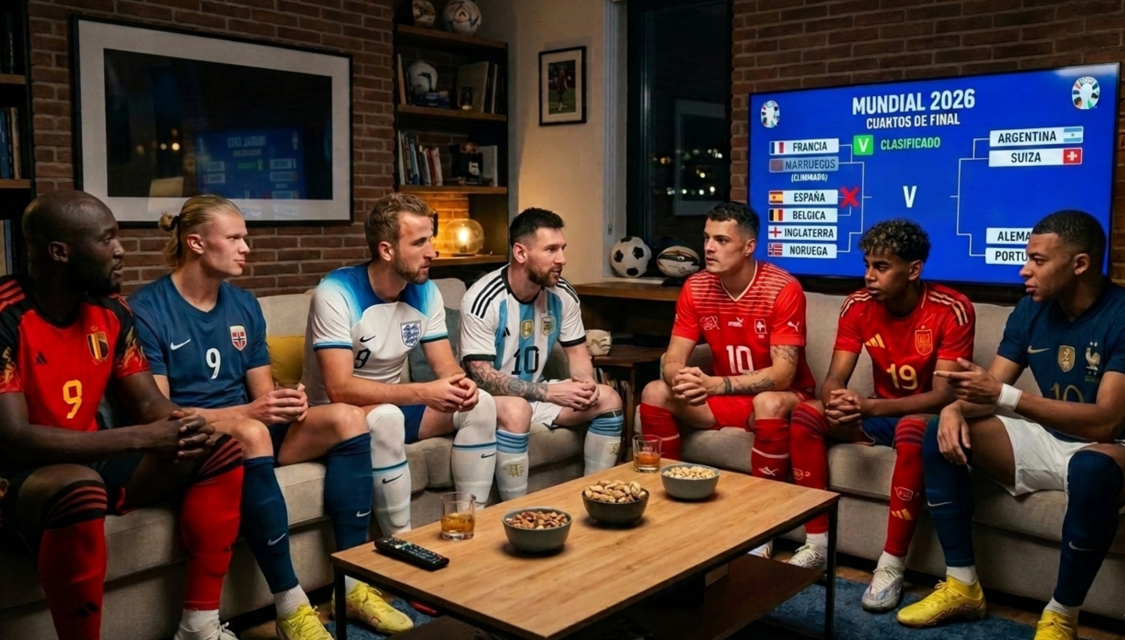 Detalle de los horarios de los partidos del Mundial 2026 de hoy, viernes 10 de julio, una guía esencial para los espectadores en EE. UU., México y España que siguen el minuto a minuto del torneo de fútbol más importante. | Imagen creada por Gestión Mix utilizando la IA de Gemini / Composición GEC