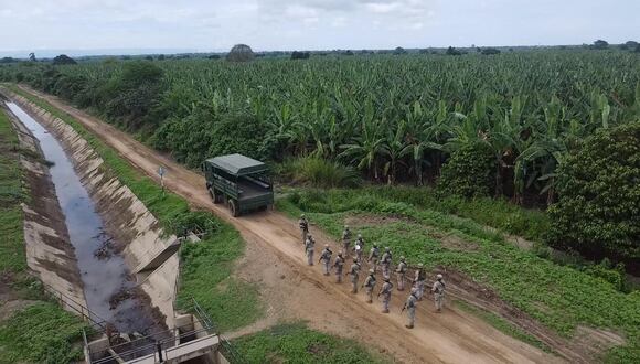 Patrullas del Ejército del Perú refuerzan vigilancia en la frontera con Ecuador ante ola de violencia. (Foto: Ministerio de Defensa)