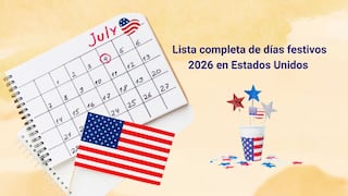 Calendario completo de los feriados y días no laborales 2026 en Estados Unidos