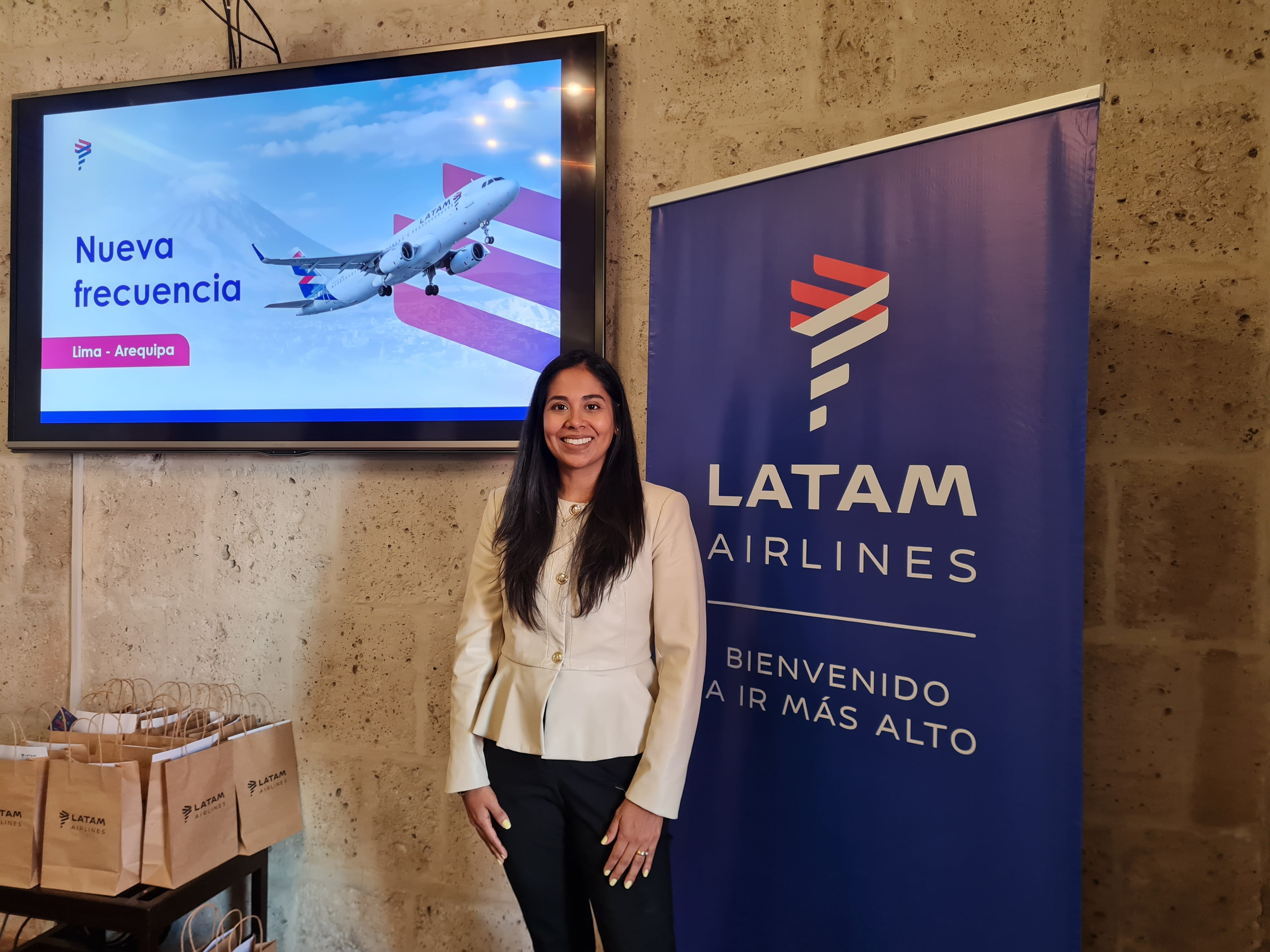 Lucía Dávila, gerente comercial de LATAM Airlines Perú. (Foto: María Abanto Oré - Diario Gestión)