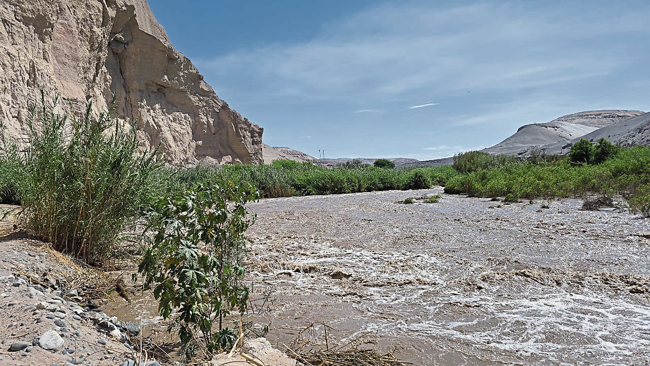 El caudal del río Vítor aumentó considerablemente en los últimos días. Foto: GEC.