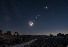 Oficial, la Luna se alineará con tres planetas este fin de semana: dónde y cómo apreciar este evento en EE. UU.