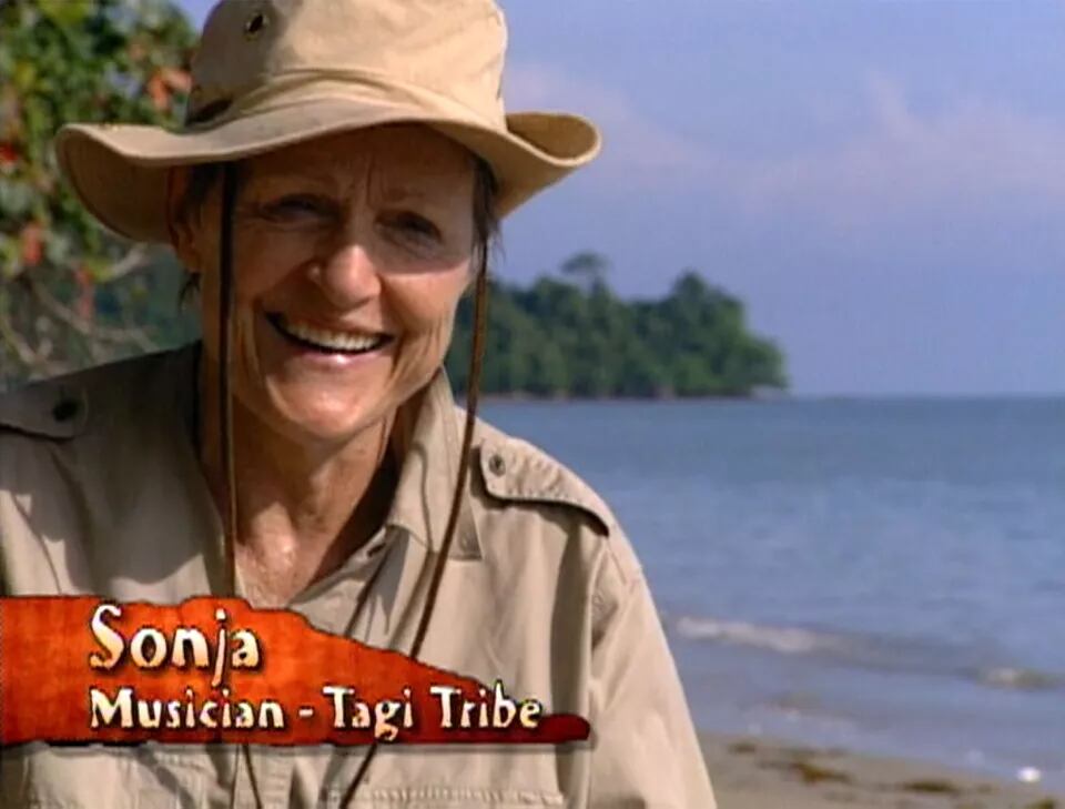Sonja Christopher durante su participación en el reality "Survivor" (Foto: CBS)