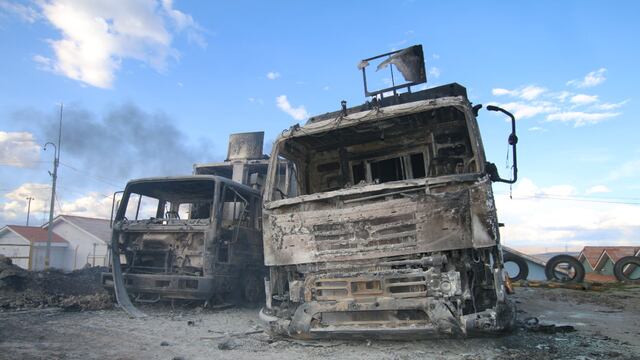 Antapaccay denuncia ataque a cinco camiones de combustible en Arequipa