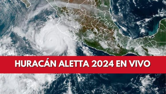 Huracán Aletta se acerca a México: Sigue su trayectoria EN VIVO. Mantente informado sobre la trayectoria actual y los estados que podrían verse afectados por el Huracán Aletta en México. | Crédito: NOAA vía AP / Composición Mix