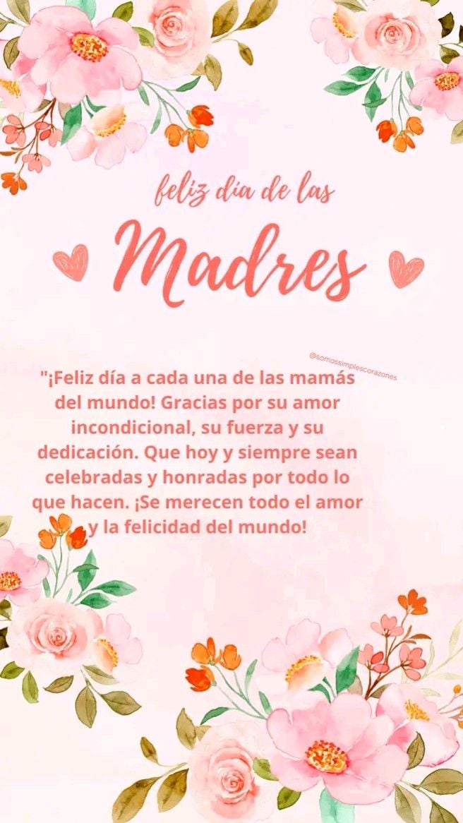 Elige una de estas 20 imágenes para desear un ¡Feliz día de la Madre 2025! si vives en España, para este domingo 4 de mayo. (Foto: Pinterest)
