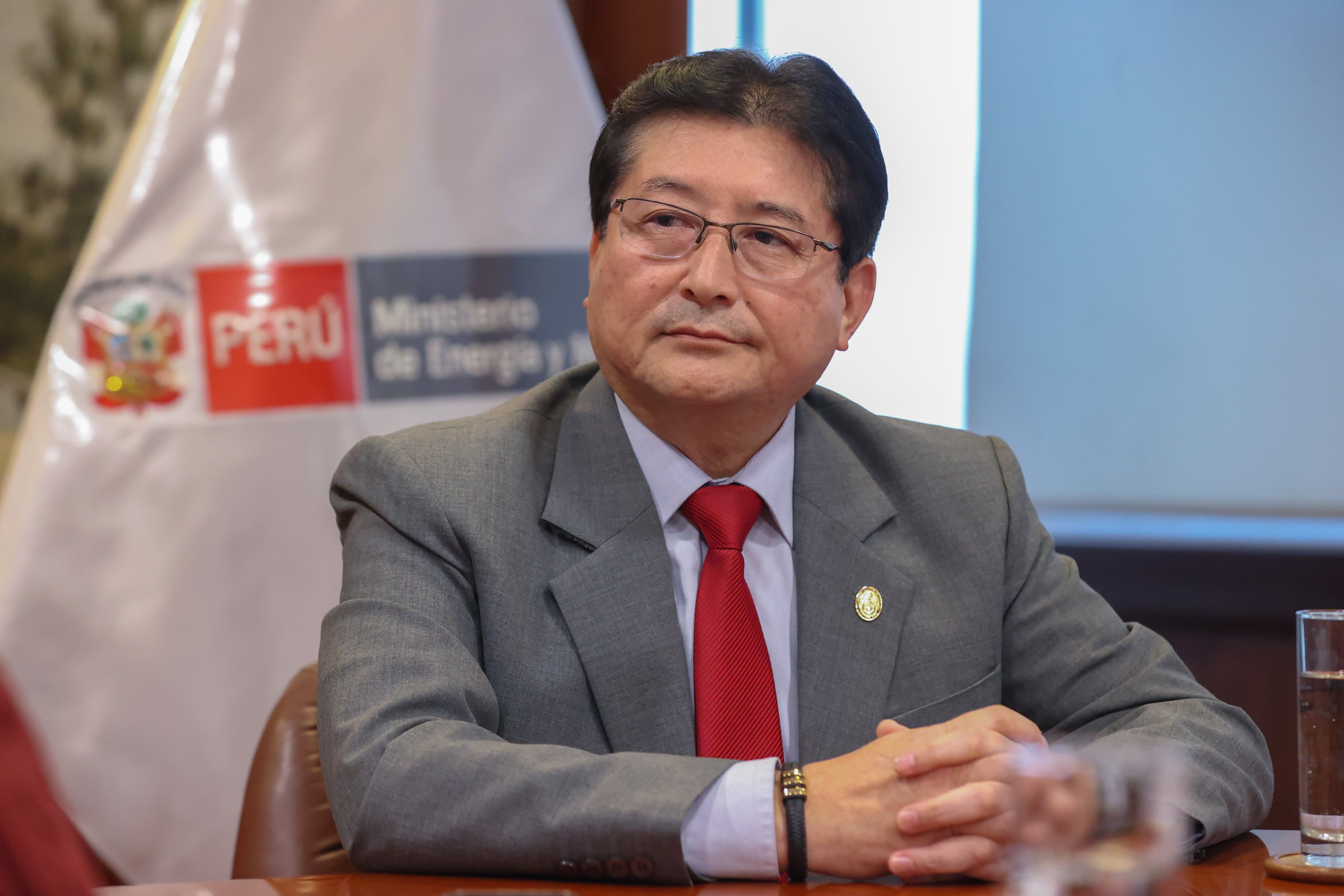 Guillermo Shinno, ministro de Energía y Minas. Foto: Minem, compartido en exclusiva con Gestión.