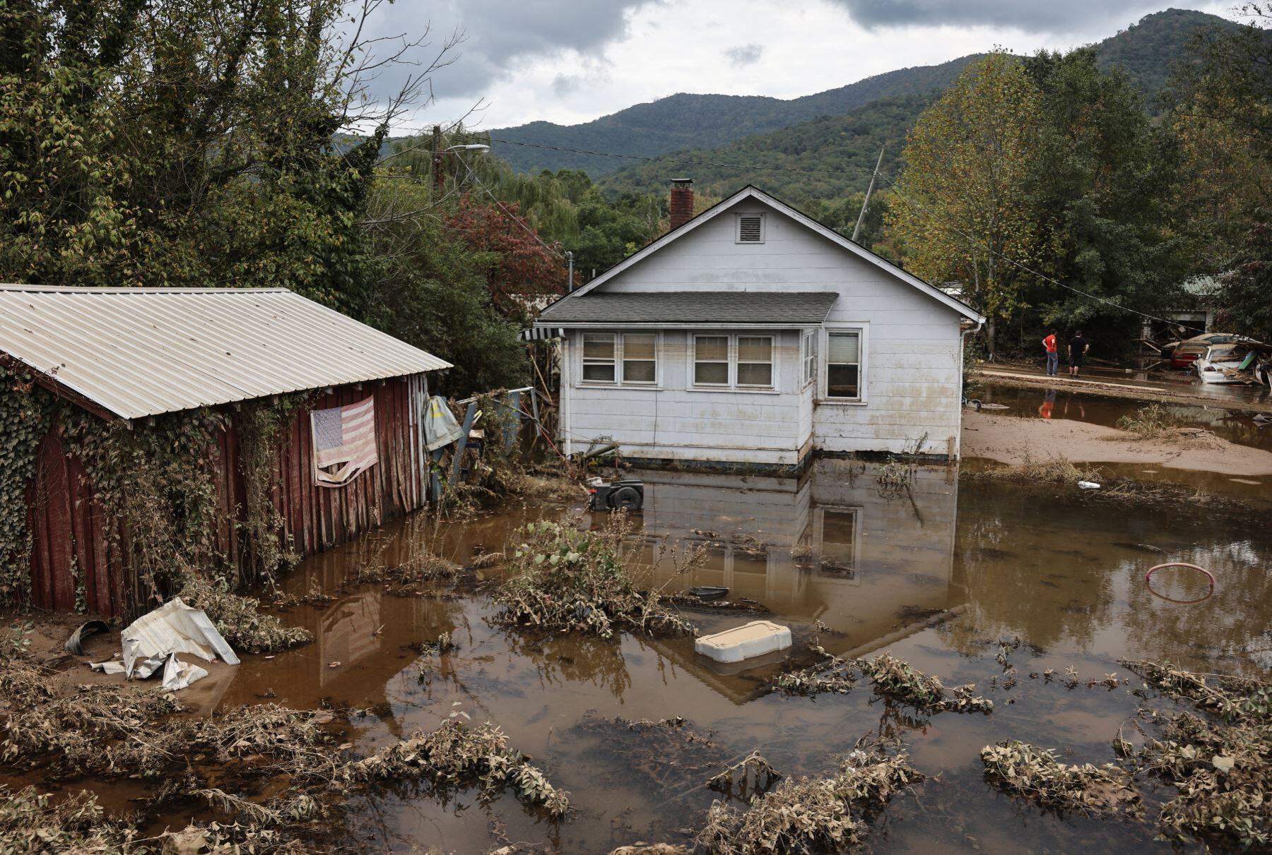 El huracán Helene, que causó al menos 214 muertes en el país, ha sido el segundo más mortífero que ha azotado Estados Unidos en más de medio siglo, después del Katrina en 2005. (Foto: AFP)