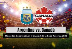 Telefe transmitió el partido Argentina 2-0 Canadá (20/06/2024)