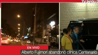 Alberto Fujimori abandonó la clínica Centenario
