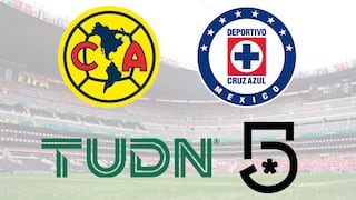 TUDN y Canal 5 televisaron el partido América vs. Cruz Azul por Liga MX 2026