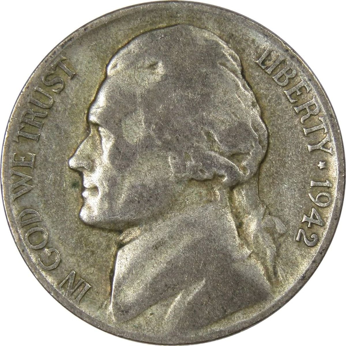 Moneda: 1942-P Jefferson níquel (Foto: Amazon)