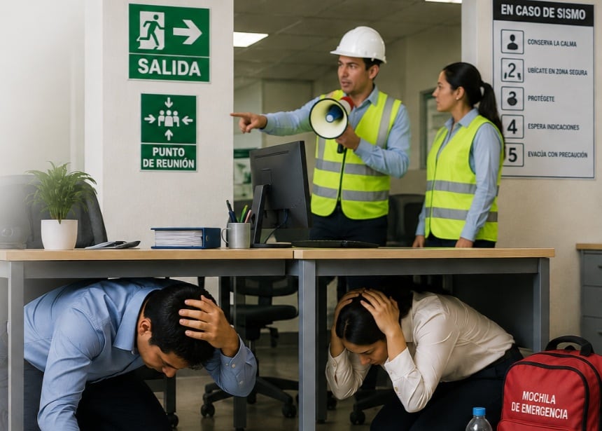 Los empleadores se encuentran obligados a tomar medidas en materia de prevención, preparación y respuesta ante situaciones de emergencia. Imagen referencial: ChatGPT.