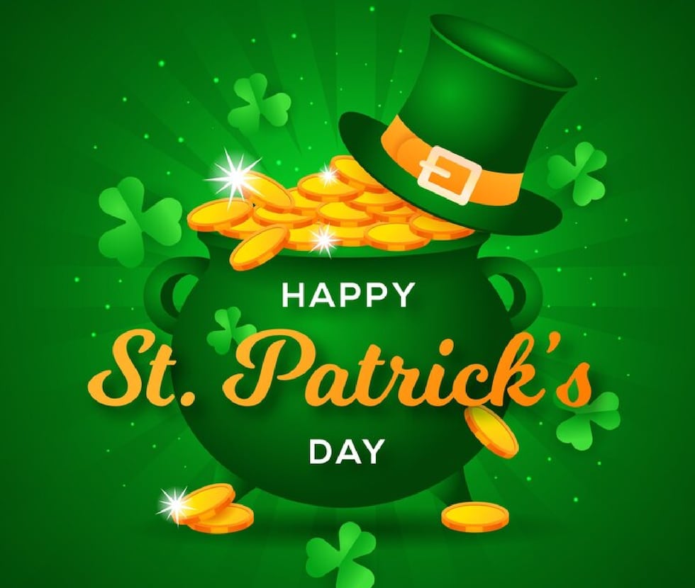 Comparte esta imagen con tus contactos por el Día de San Patricio. (Foto: Freepik)