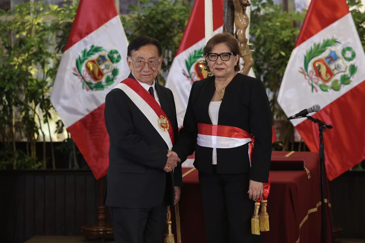 Presidente José Balcázar tomó juramento a nuevo Gabinete liderado por Luis Arroyo. Fotos: Joel Alonzo/ @photo.gec